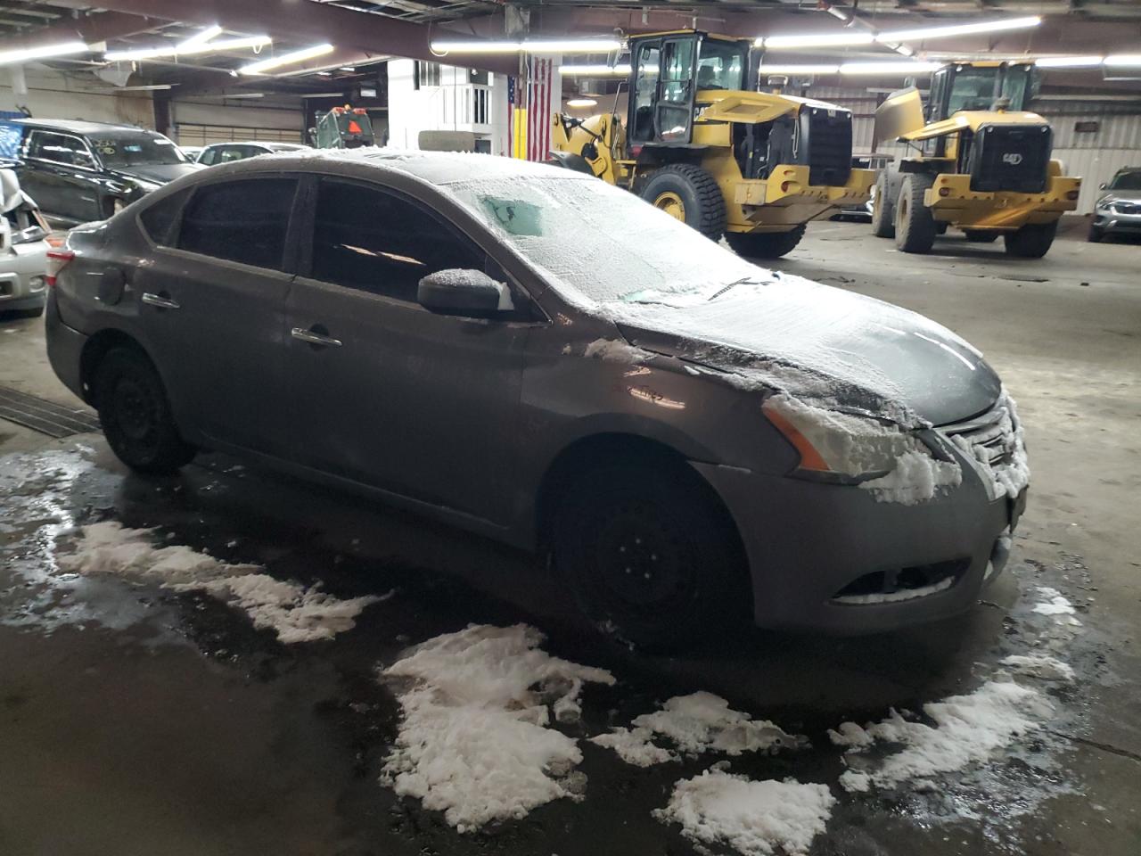 2015 Nissan Sentra VIN 3N1AB7AP0FY235843 Copart auction photo, front end / hail damage thumbnail 4