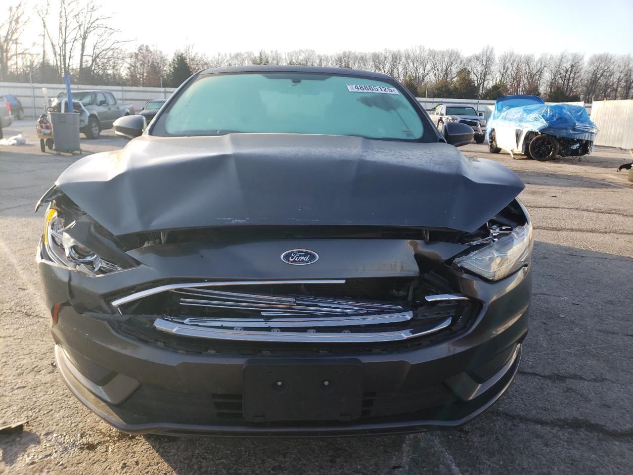 2018 Ford Fusion VIN 3FA6P0LU3JR197418 Copart auction photo, front end / hail damage thumbnail 5