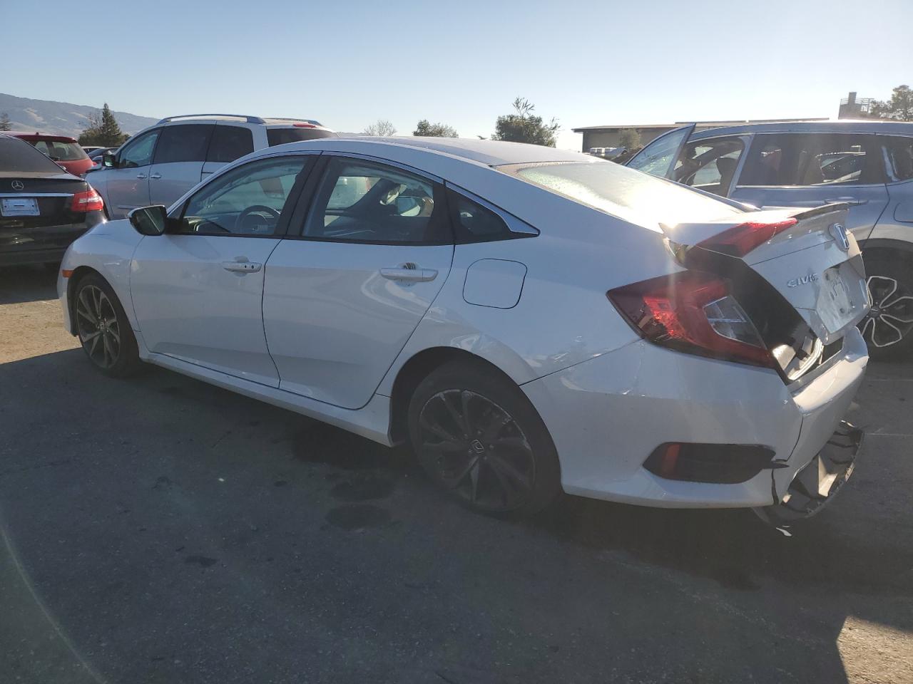 2021 Honda Civic VIN 2HGFC2F87MH502341 Copart auction photo, rear end / undercarriage damage thumbnail 2