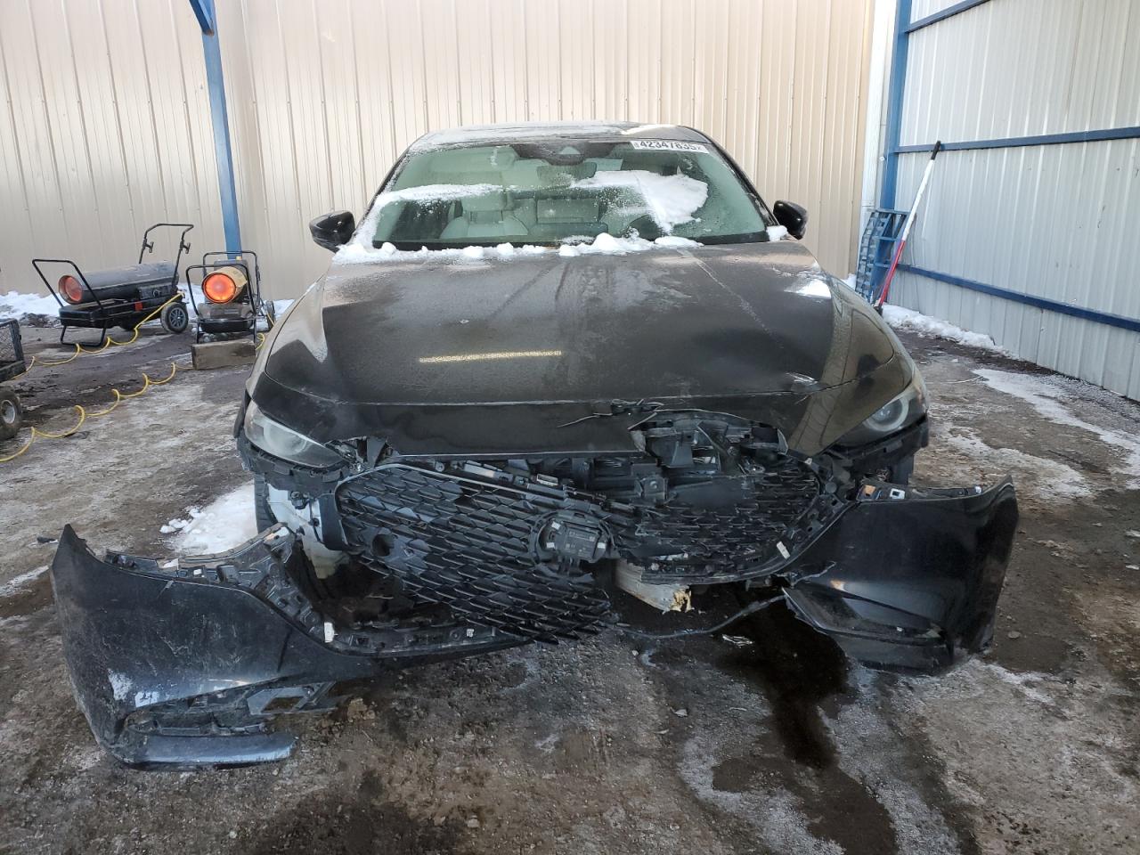 2019 Mazda 3 VIN 3MZBPAEM4KM105014 Copart auction photo, front end damage thumbnail 5