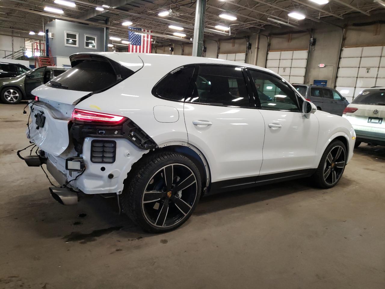 2020 Porsche Cayenne VIN WP1AF2AY9LDA39538 Copart auction photo, rear end damage thumbnail 3