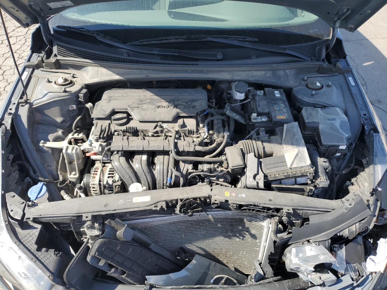 2022 Hyundai Elantra VIN KMHLM4AG4NU273264 Copart auction photo, front end damage thumbnail 11