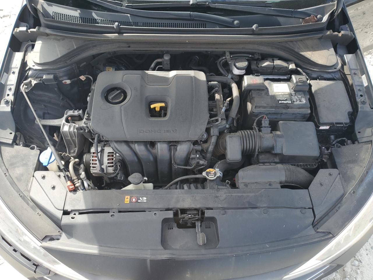 2020 Hyundai Elantra VIN KMHD84LF7LU044247 Copart auction photo, front end / top/roof damage thumbnail 11