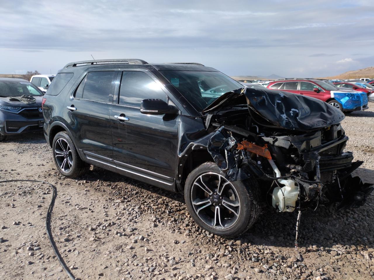 2014 Ford Explorer VIN 1FM5K8GT2EGC57444 Copart auction photo, front end damage thumbnail 4