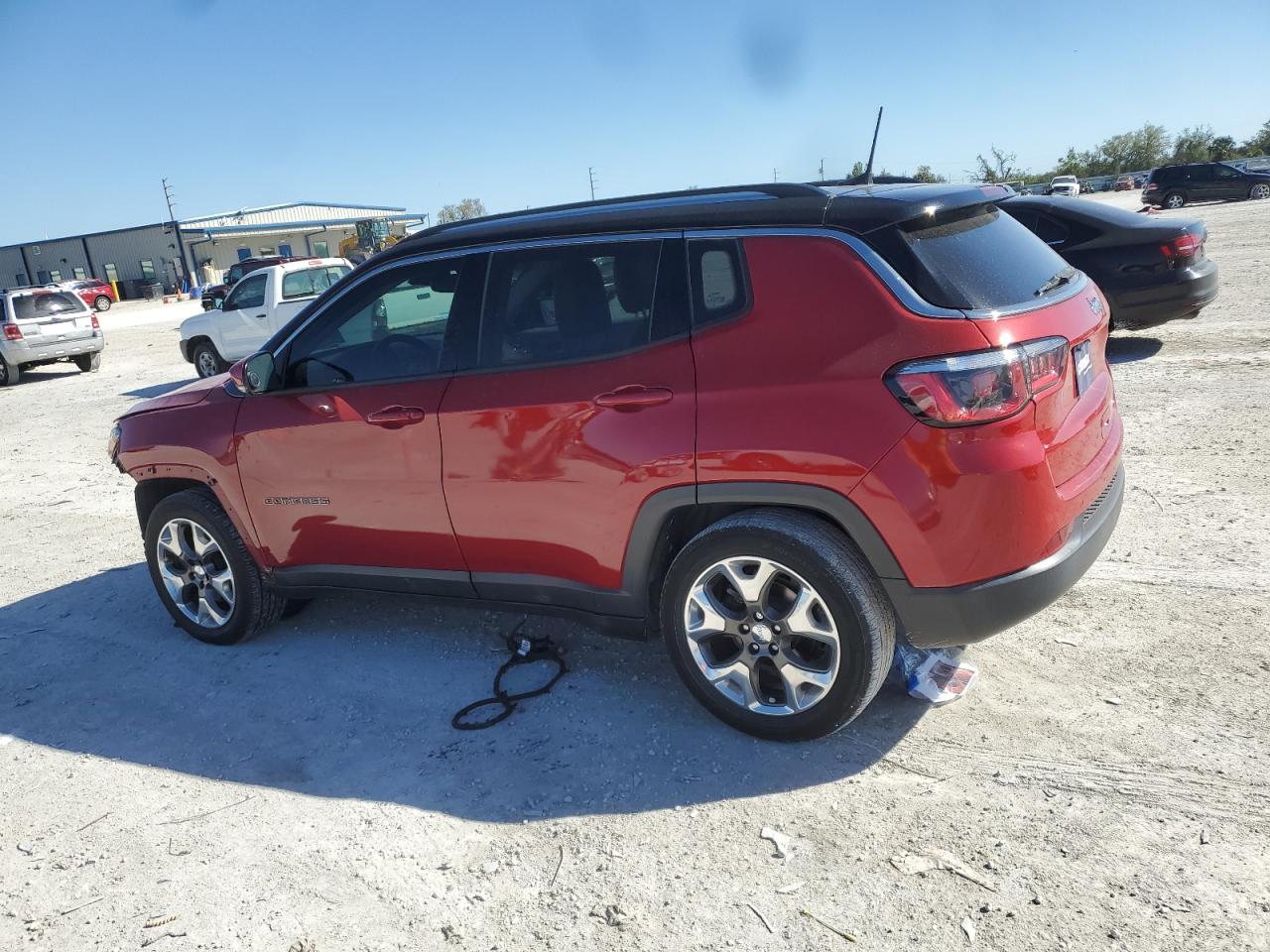 2019 Jeep Compass VIN 3C4NJCCB8KT809401 Copart auction photo, front end / side damage thumbnail 2