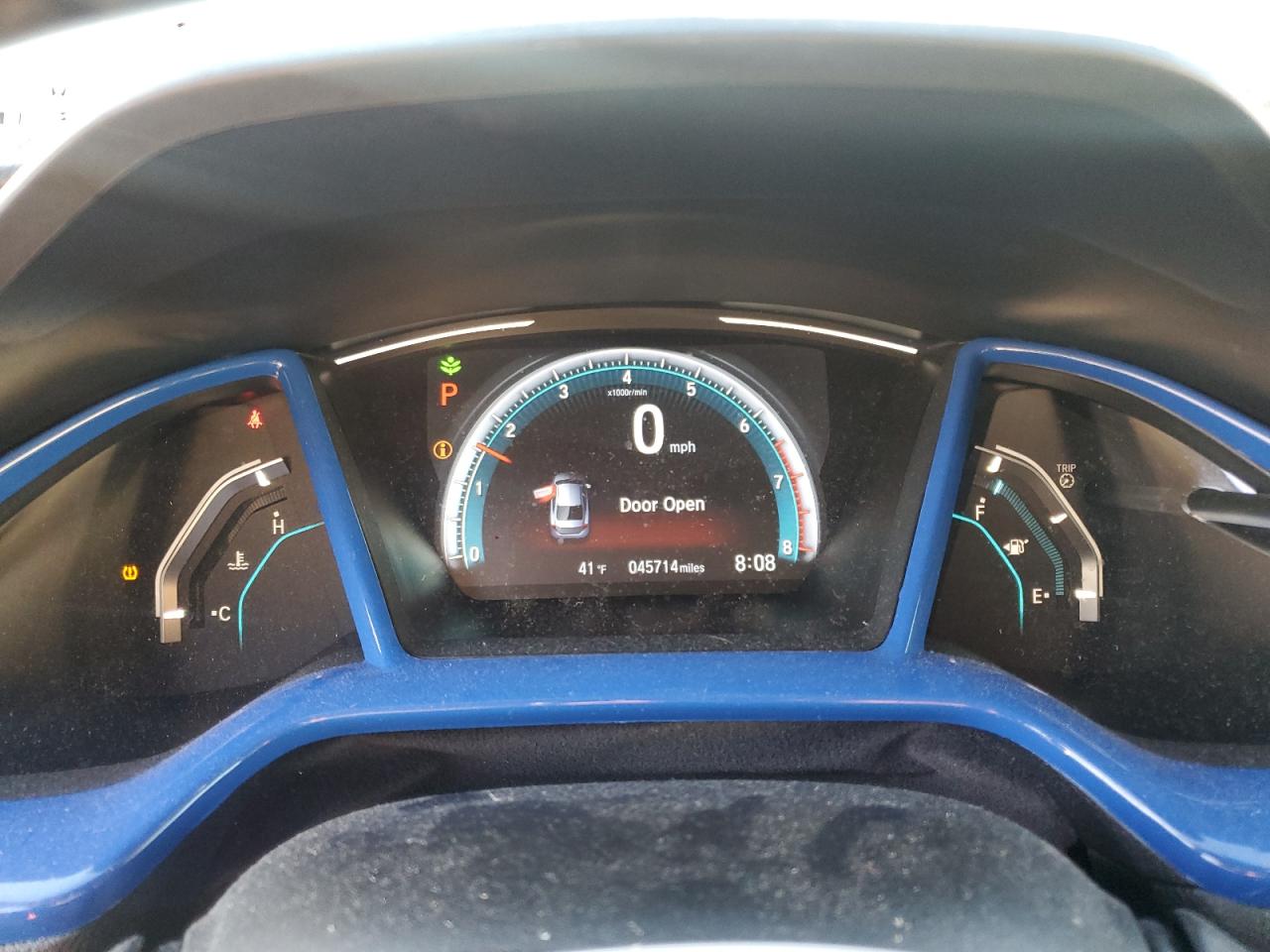 2020 Honda Civic VIN 19XFC1F71LE207911 Copart auction photo, rear end / frame damage damage thumbnail 9