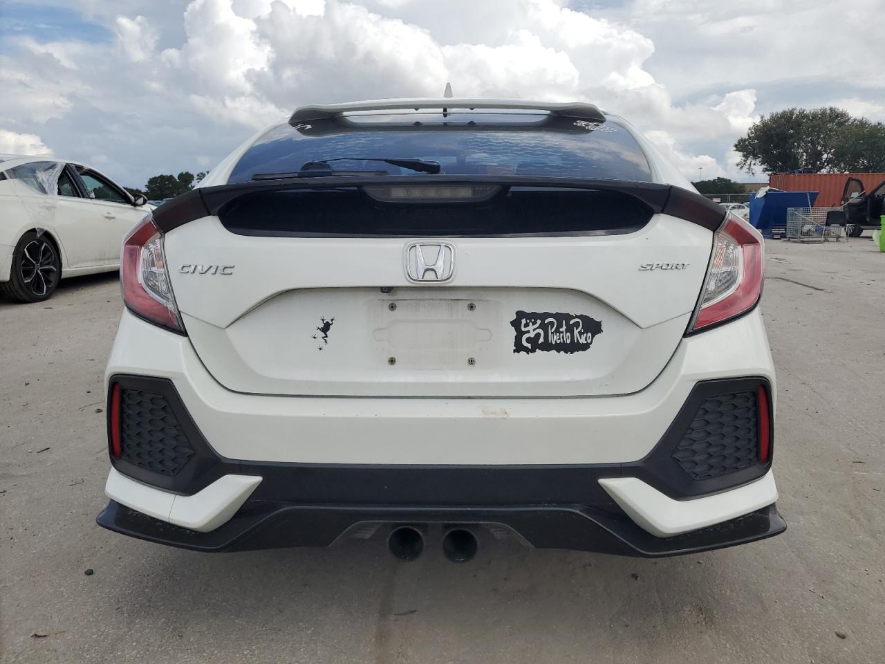 2018 Honda Civic VIN SHHFK7G40JU210847 Copart auction photo, front end / side damage thumbnail 6