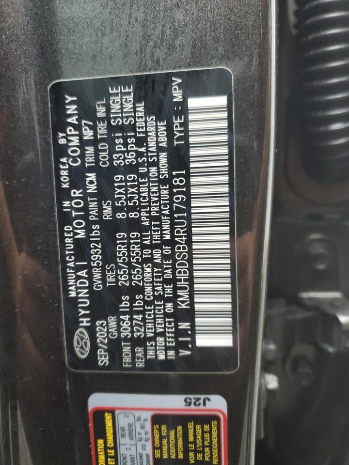 2024 Genesis Gv80 VIN KMUHBDSB4RU179181 Copart auction photo, front end damage thumbnail 13