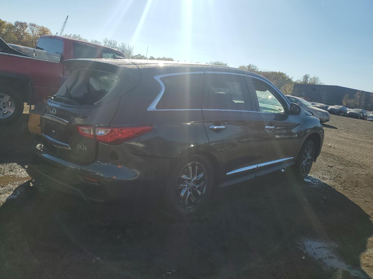 2013 Infiniti JX VIN 5N1AL0MMXDC316708 Copart auction photo, rear end / front end damage thumbnail 3