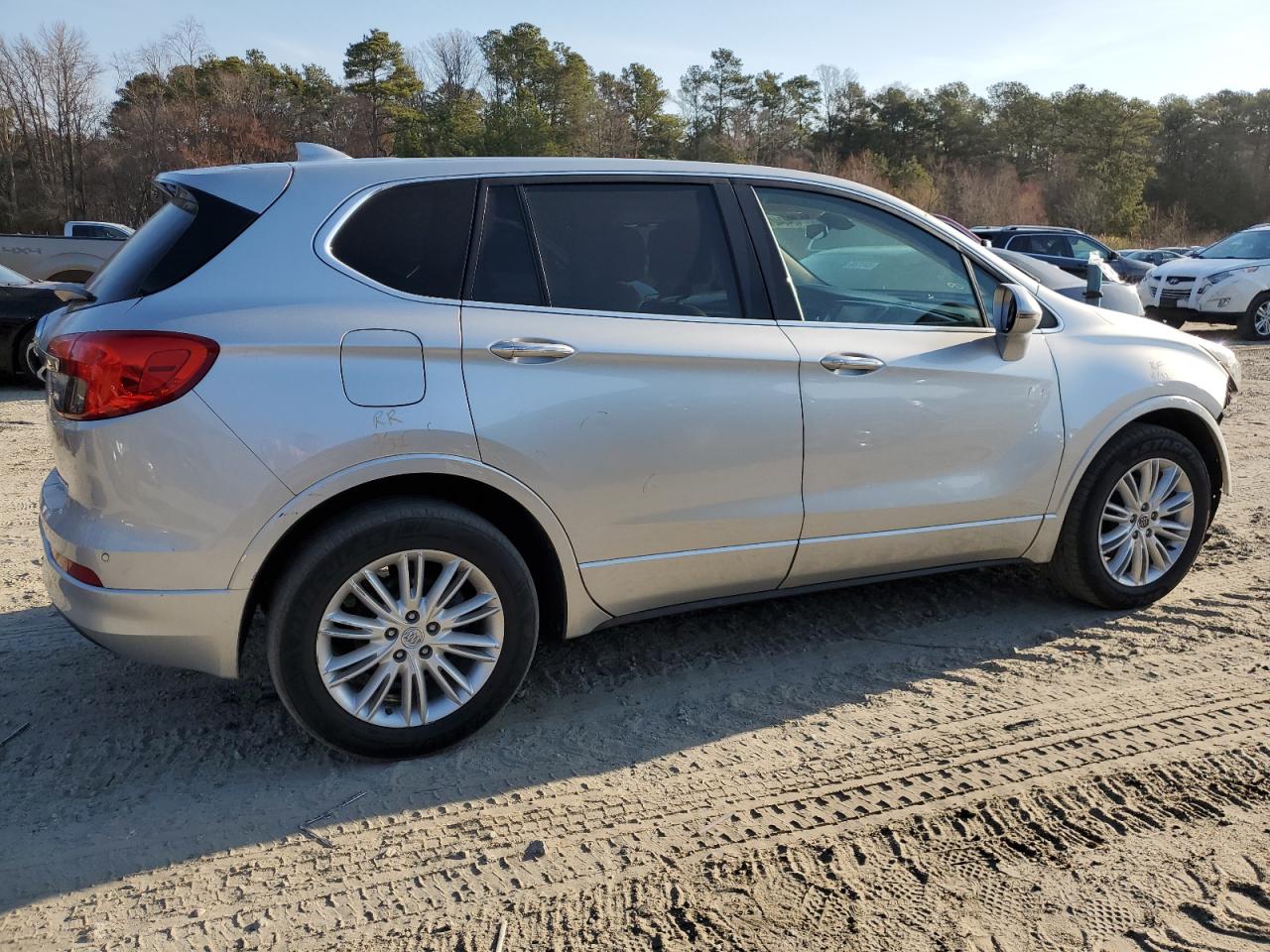 2018 Buick Envision VIN LRBFXBSA8JD059264 Copart auction photo, side / front end damage thumbnail 3