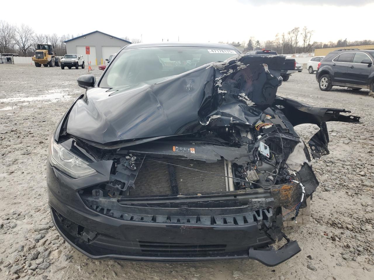 2018 Ford Fusion VIN 3FA6P0H74JR165855 Copart auction photo, front end / side damage thumbnail 5