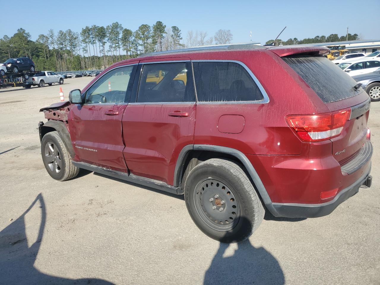 2013 Jeep Grand Cherokee VIN 1C4RJFAG5DC618986 Copart auction photo, front end / side damage thumbnail 2