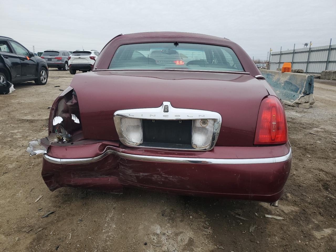 1998 Lincoln Town Car VIN 1LNFM83W1WY716196 Copart auction photo, rear end damage thumbnail 6