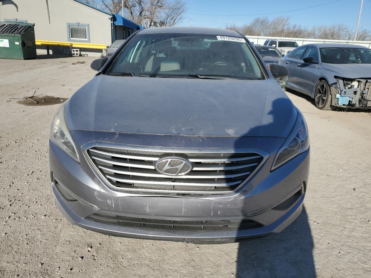 2015 Hyundai Sonata VIN 5NPE24AF7FH073887 Copart auction photo, rear end / front end damage thumbnail 5