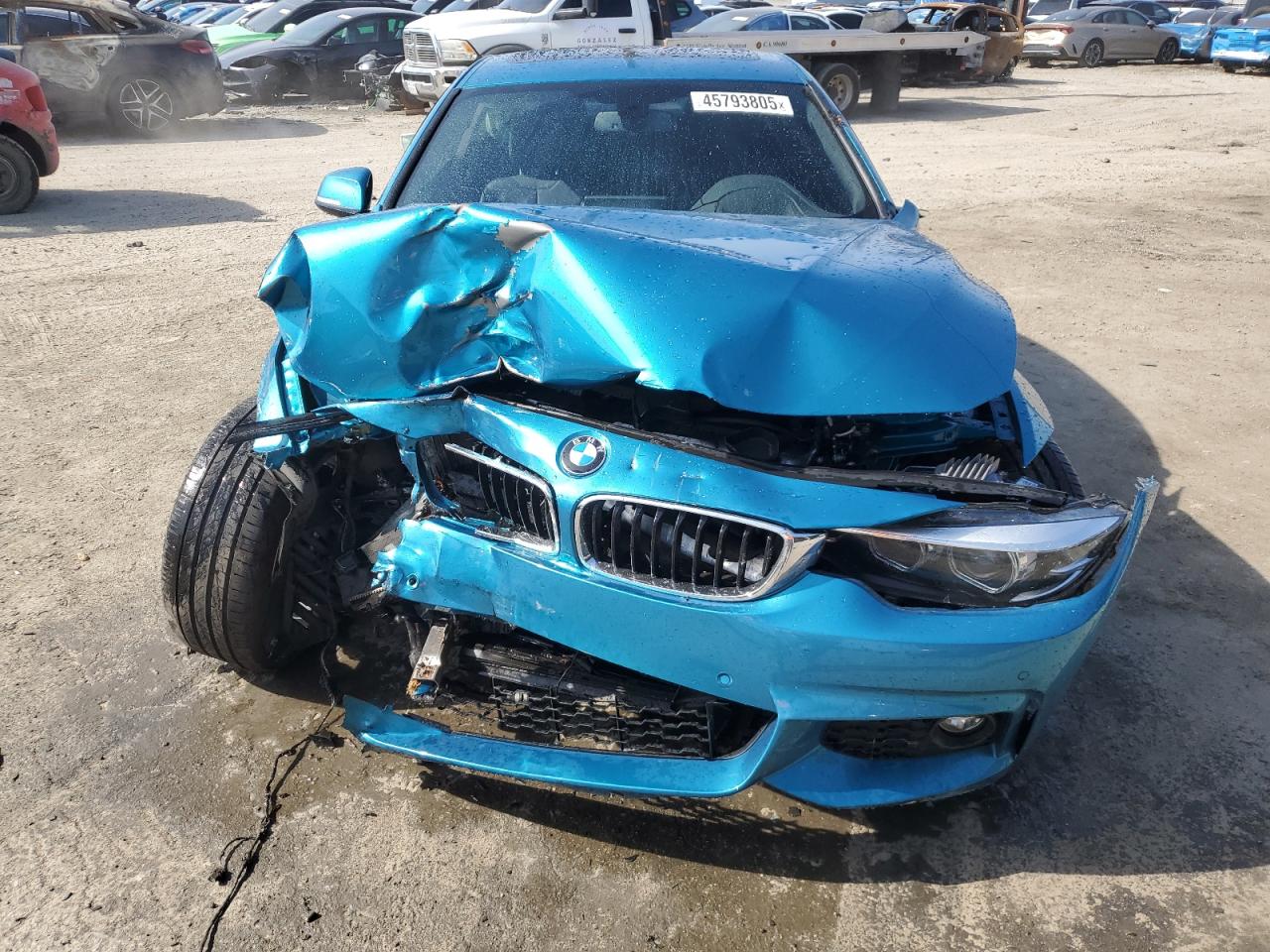 2018 BMW 4er VIN WBA4W7C53JAB87813 Copart auction photo, front end damage thumbnail 5