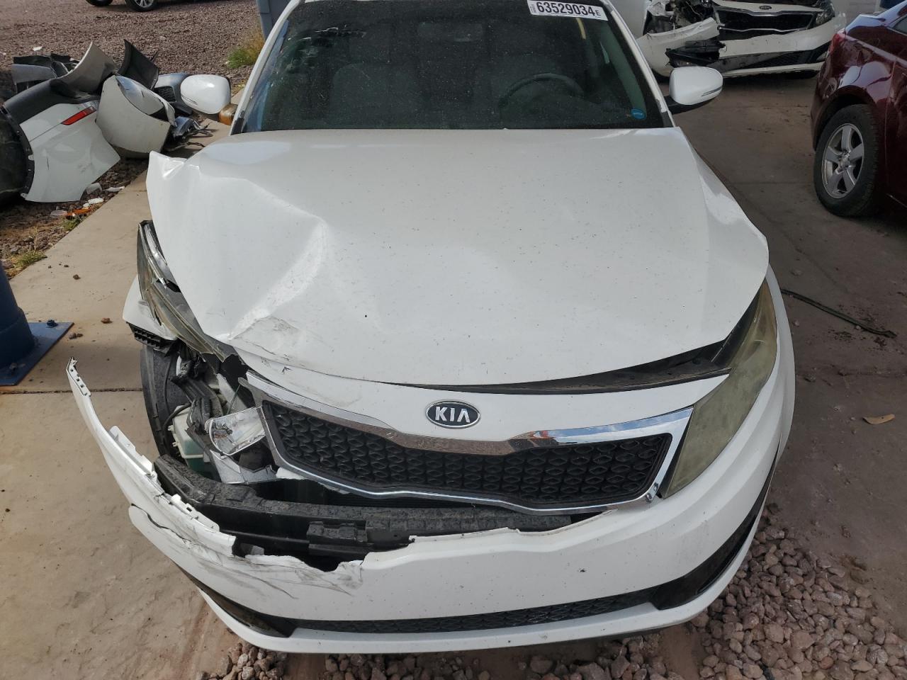 2012 KIA Optima VIN 5XXGN4A79CG051731 Copart auction photo, front end damage thumbnail 11