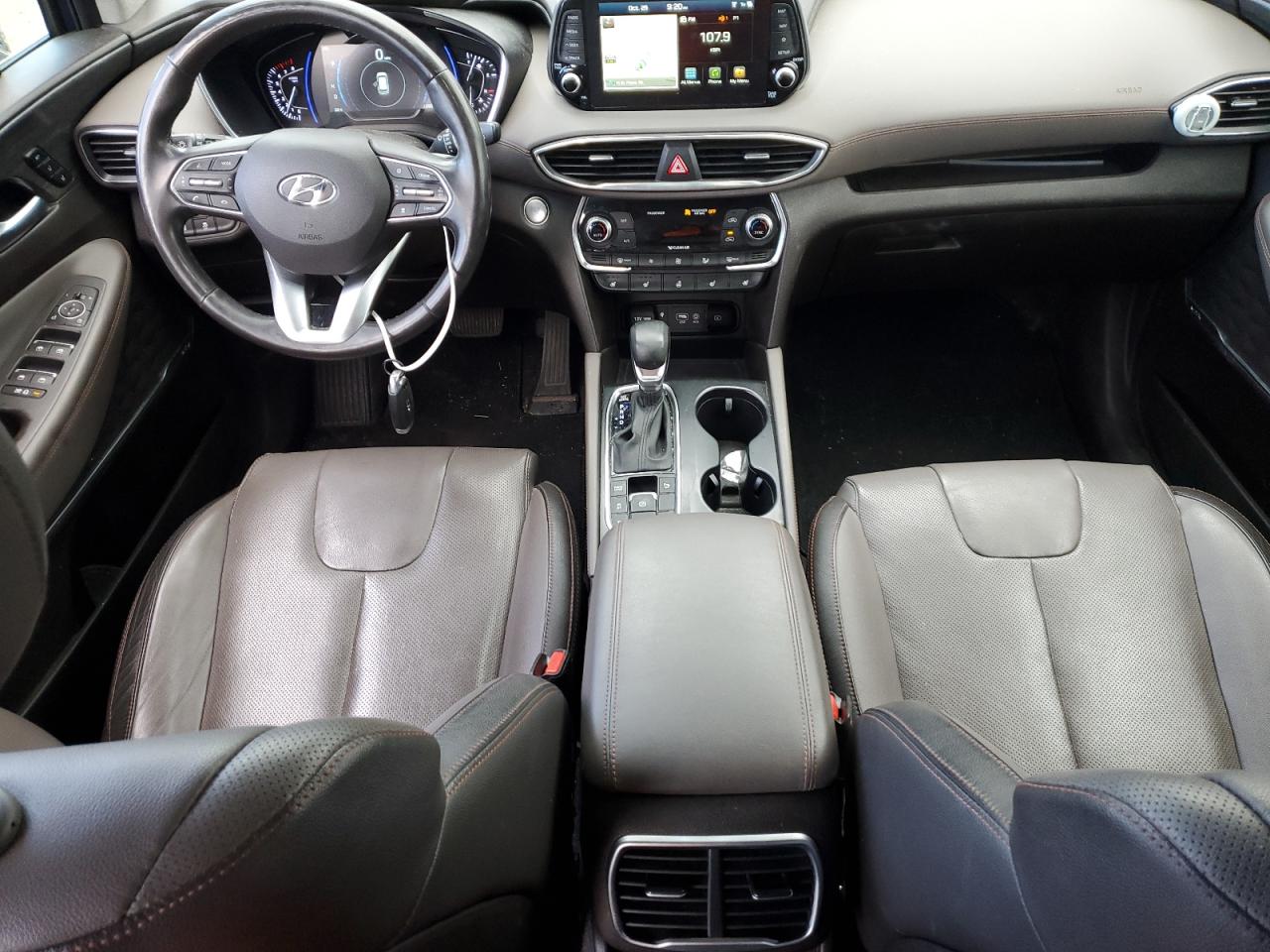 2019 Hyundai Santa Fe VIN 5NMS5CAA6KH067420 Copart auction photo, hail damage thumbnail 8