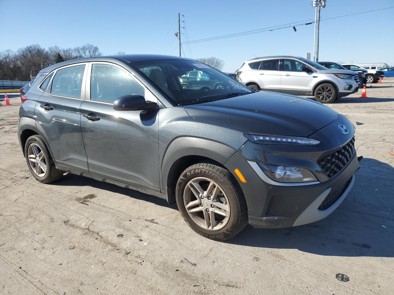 2022 Hyundai Kona VIN KM8K22AB5NU844352 Copart auction photo, front end damage thumbnail 4