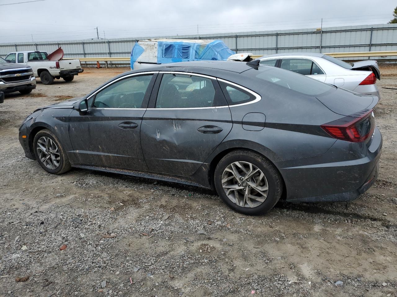 2022 Hyundai Sonata VIN KMHL64JA0NA245257 Copart auction photo, water/flood / all over damage thumbnail 2