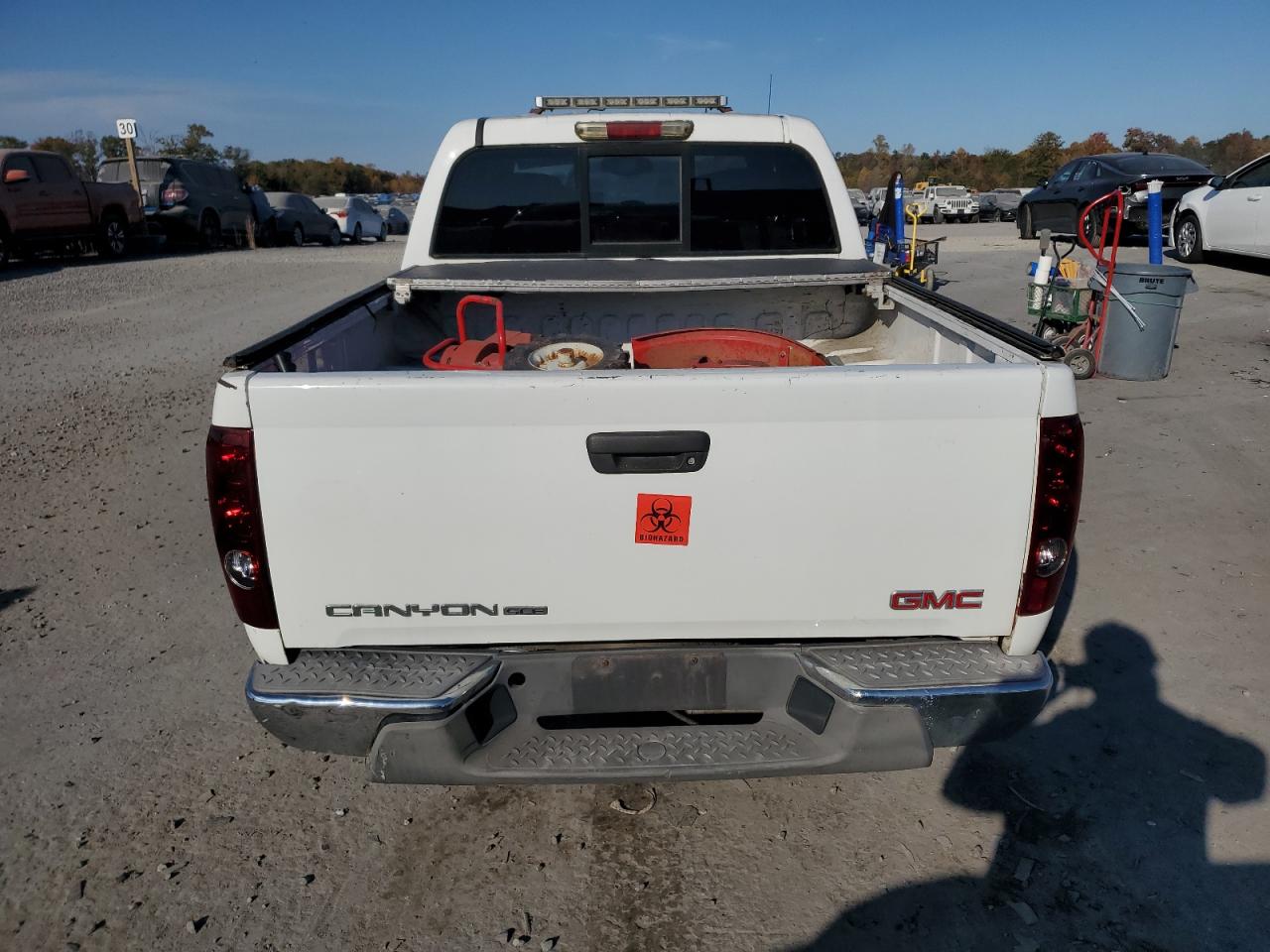 2008 GMC Canyon VIN 1GTCS13E188180364 Copart auction photo, front end / water/flood damage thumbnail 6
