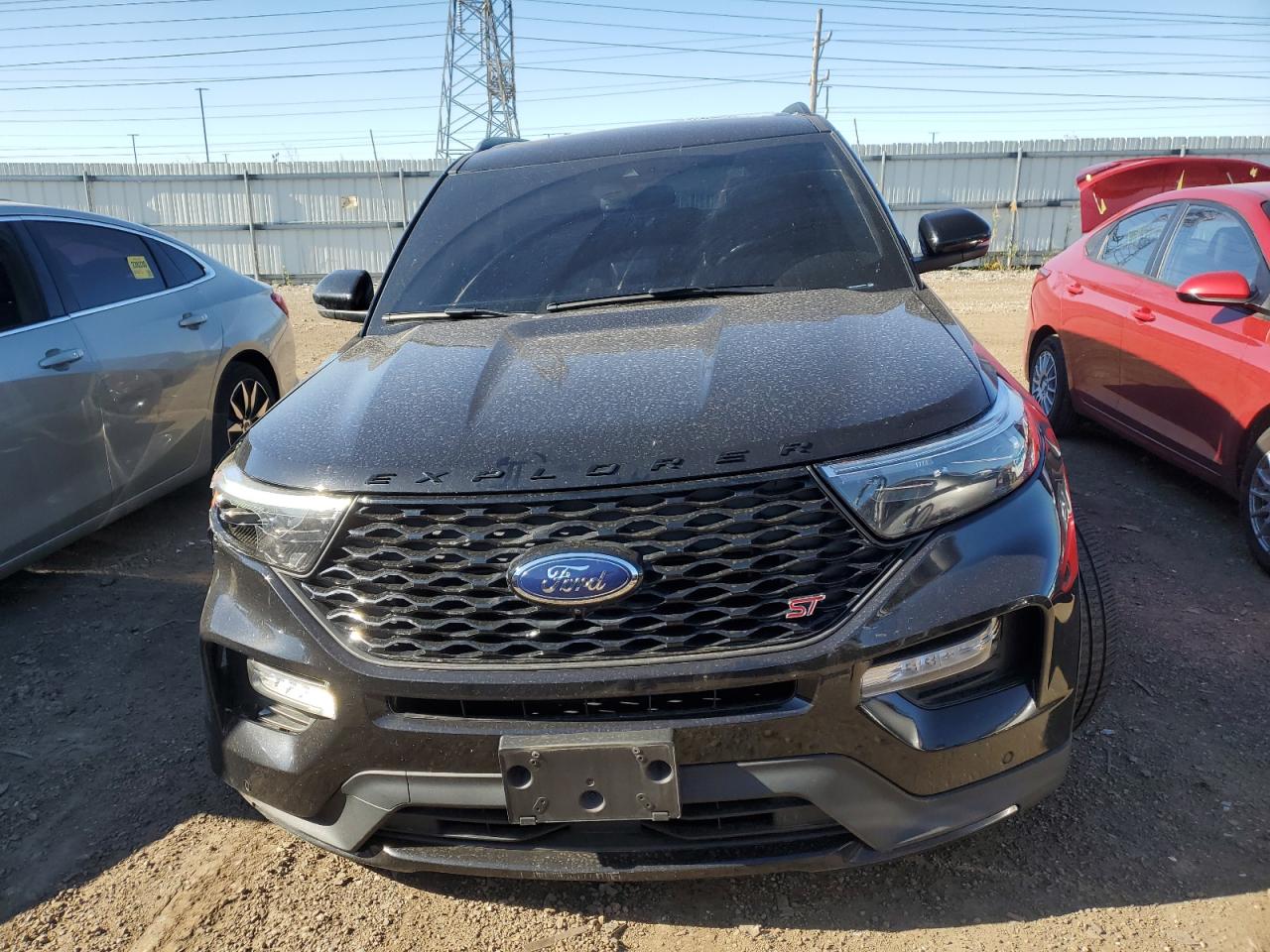 2021 Ford Explorer VIN 1FM5K8GC3MGA10593 Copart auction photo, front end / side damage thumbnail 5