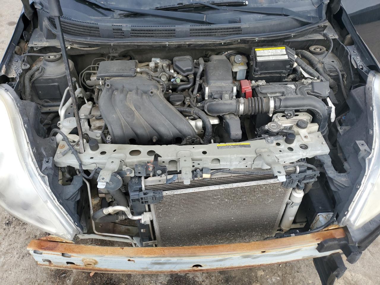 2014 Nissan Versa VIN 3N1CN7APXEK455220 Copart auction photo, side / front end damage thumbnail 12