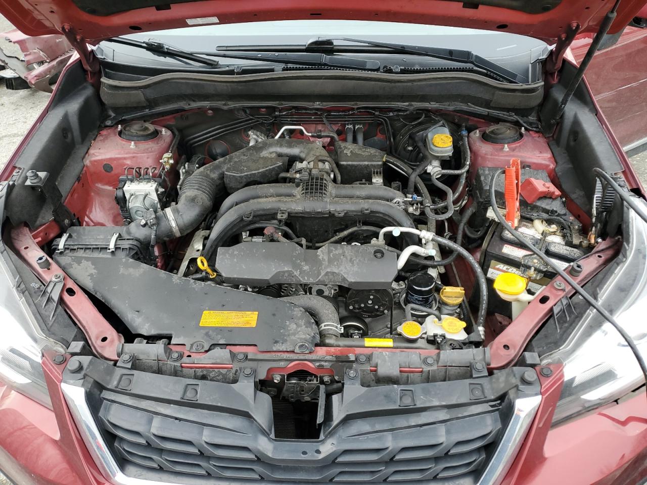 2017 Subaru Forester VIN JF2SJATC4HH510979 Copart auction photo, front end / side damage thumbnail 12