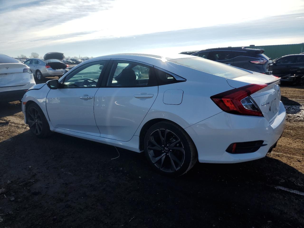 2021 Honda Civic VIN 19XFC2F81ME001827 Copart auction photo, front end / minor dent/scratches damage thumbnail 2