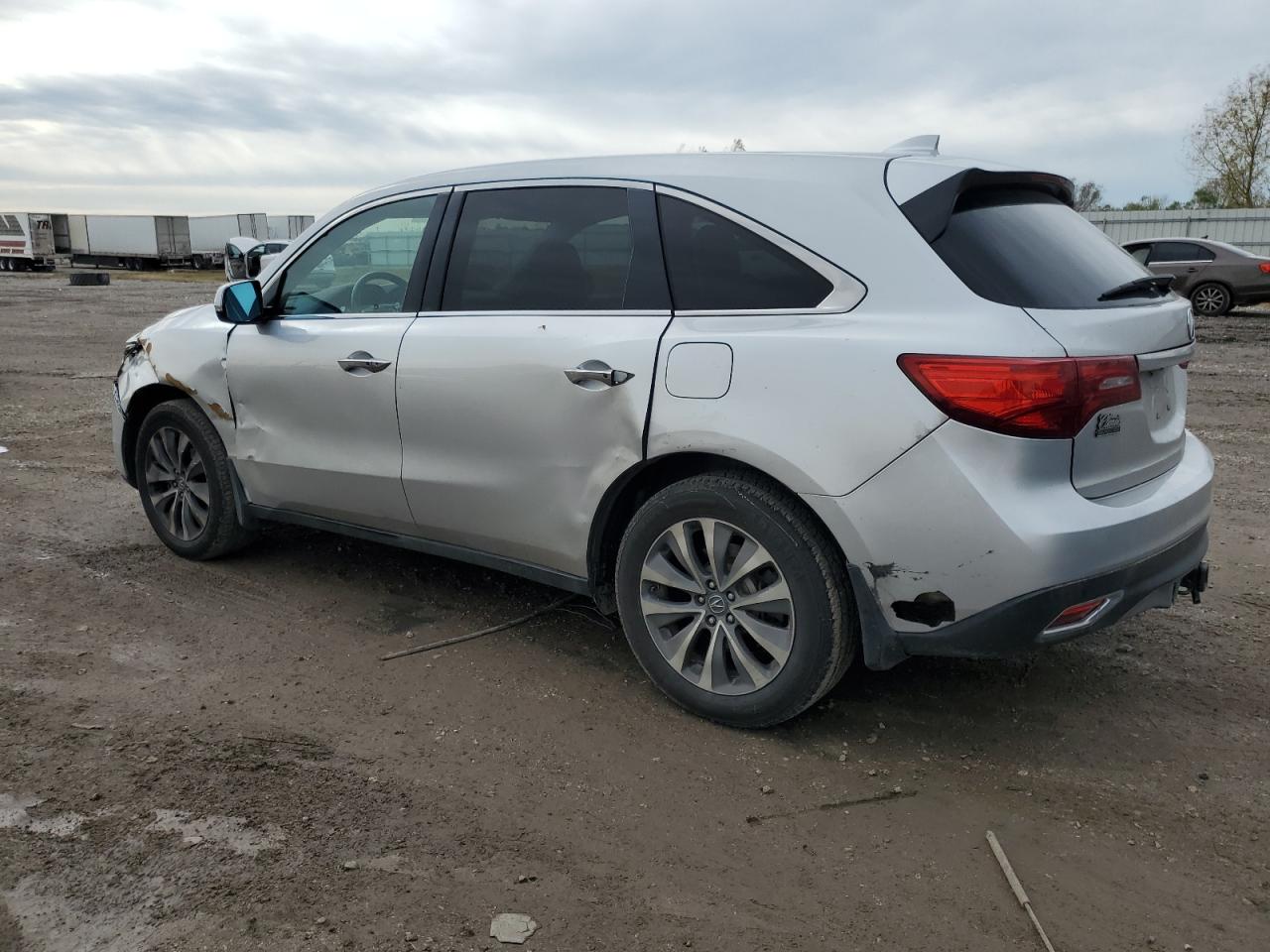 2014 Acura MDX VIN 5FRYD4H45EB041897 Copart auction photo, front end / side damage thumbnail 2