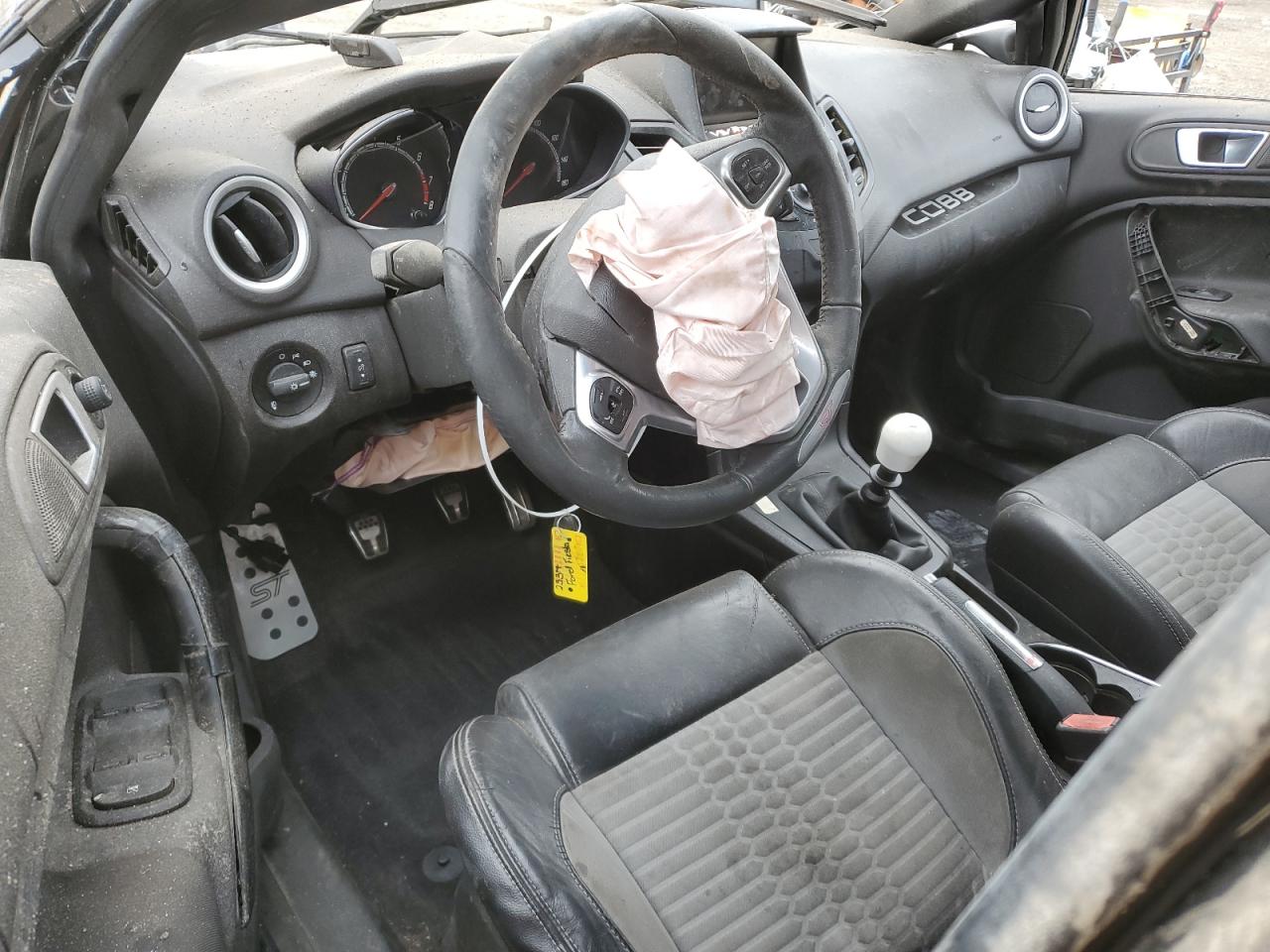 2014 Ford Fiesta VIN 3FADP4GX9EM130943 Copart auction photo, all over / burn damage thumbnail 8