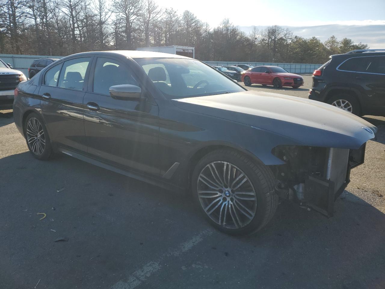 2018 BMW M5 VIN WBAJB9C58JB287360 Copart auction photo, front end / minor dent/scratches damage thumbnail 4