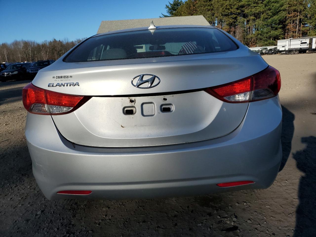 2012 Hyundai Elantra VIN 5NPDH4AE9CH073869 Copart auction photo, front end / undercarriage damage thumbnail 6