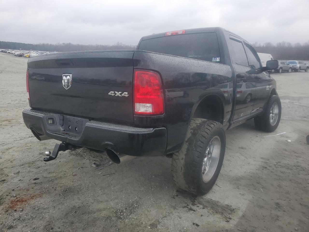 2014 RAM 1500 VIN 1C6RR7KT8ES470115 Copart auction photo, front end damage thumbnail 3