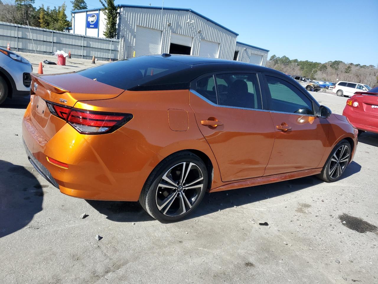 2022 Nissan Sentra VIN 3N1AB8DV3NY285537 Copart auction photo, side damage thumbnail 3
