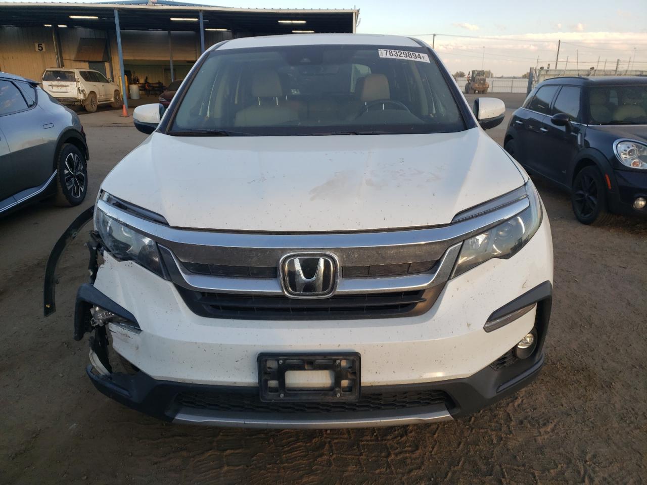 2022 Honda Pilot VIN 5FNYF6H51NB009173 Copart auction photo, front end damage thumbnail 5