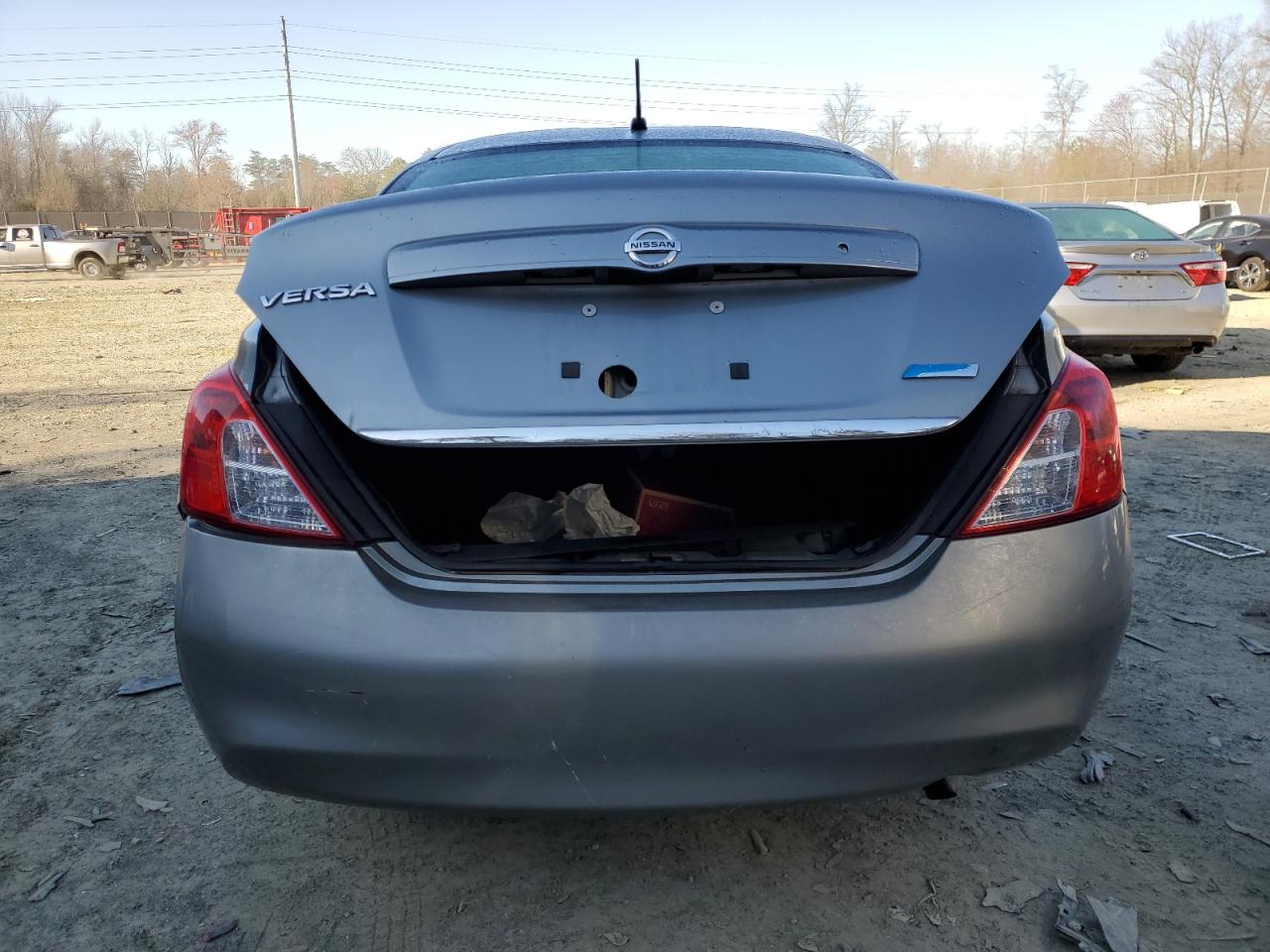 2012 Nissan Versa VIN 3N1CN7AP0CL856296 Copart auction photo, rear end damage thumbnail 6