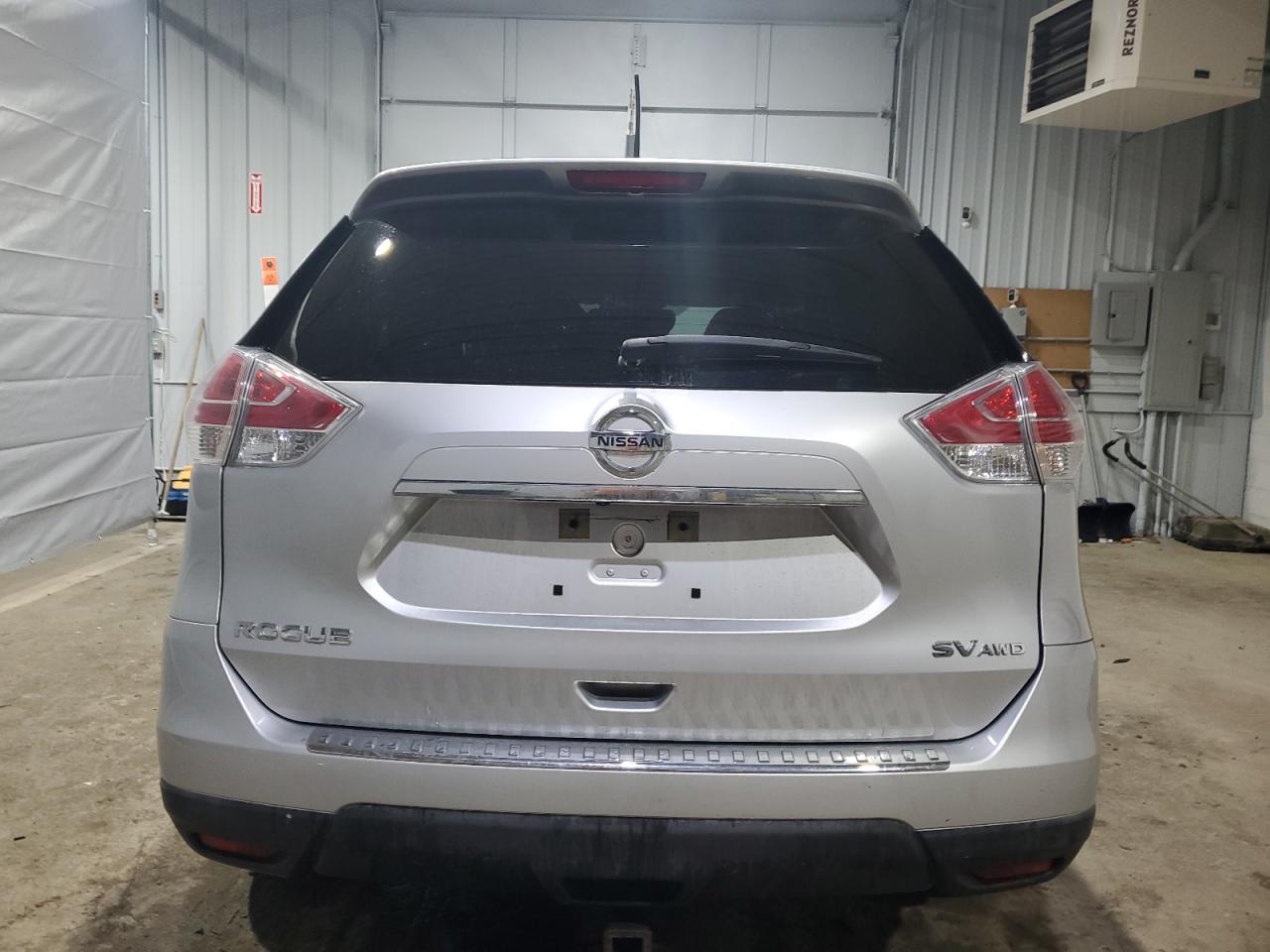 2015 Nissan Rogue VIN KNMAT2MV4FP550122 Copart auction photo, front end / side damage thumbnail 6