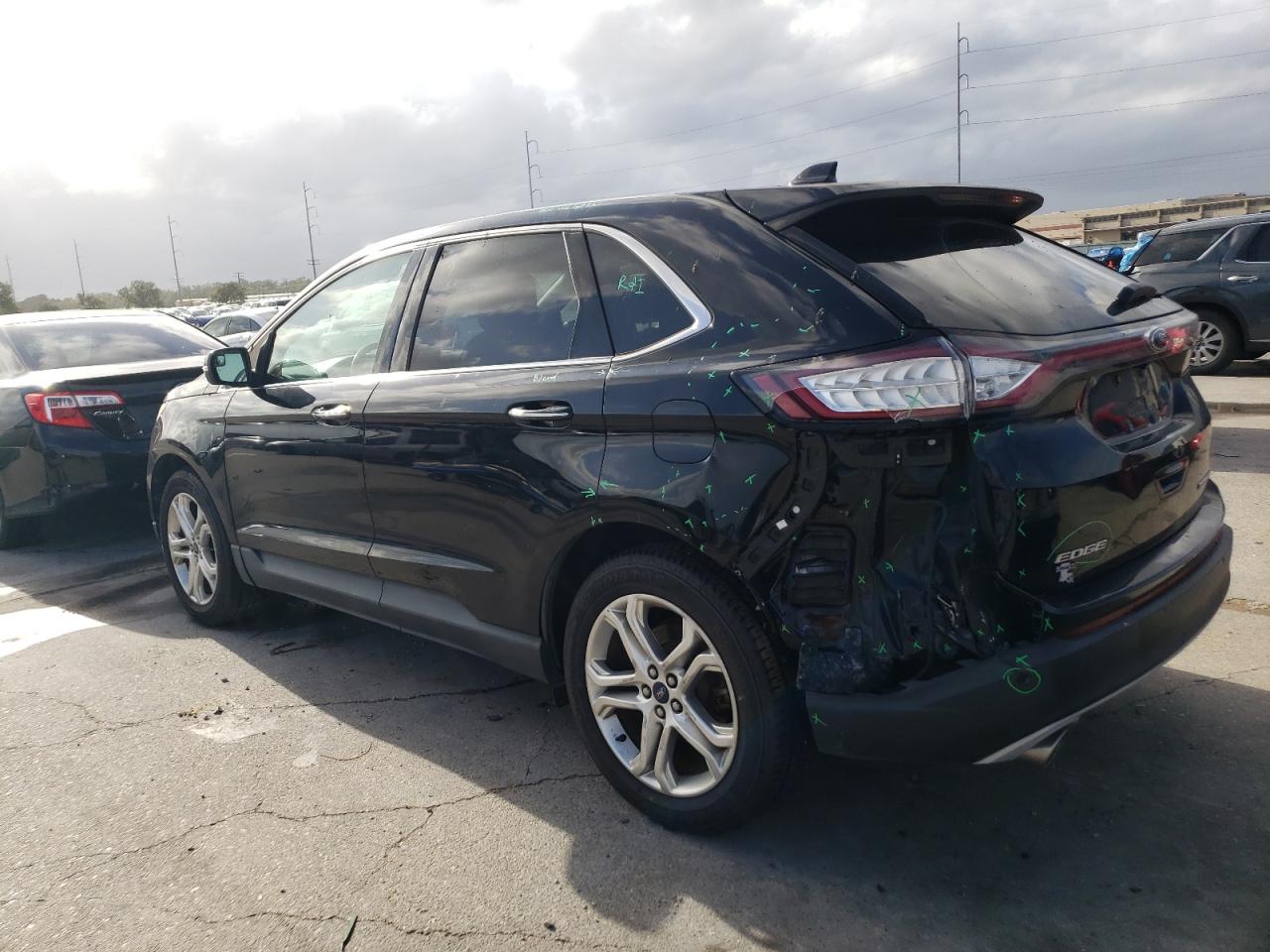 2018 Ford Edge VIN 2FMPK3K89JBC14803 Copart auction photo, rear end damage thumbnail 2