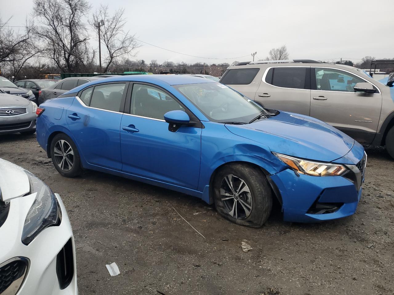2022 Nissan Sentra VIN 3N1AB8CV9NY274155 Copart auction photo, front end / minor dent/scratches damage thumbnail 4