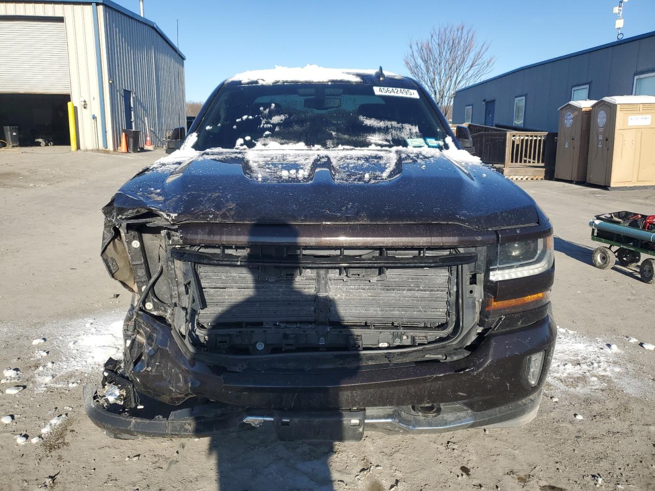 2018 Chevrolet Silverado VIN 1GCVKREC3JZ179459 Copart auction photo, front end / side damage thumbnail 5