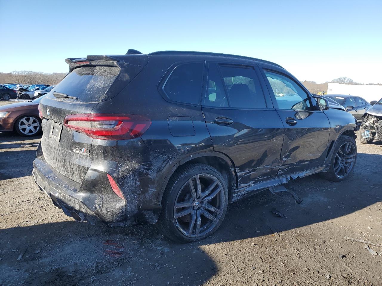 2022 BMW X5 VIN 5YMJU0C02N9K25485 Copart auction photo, front end / side damage thumbnail 3