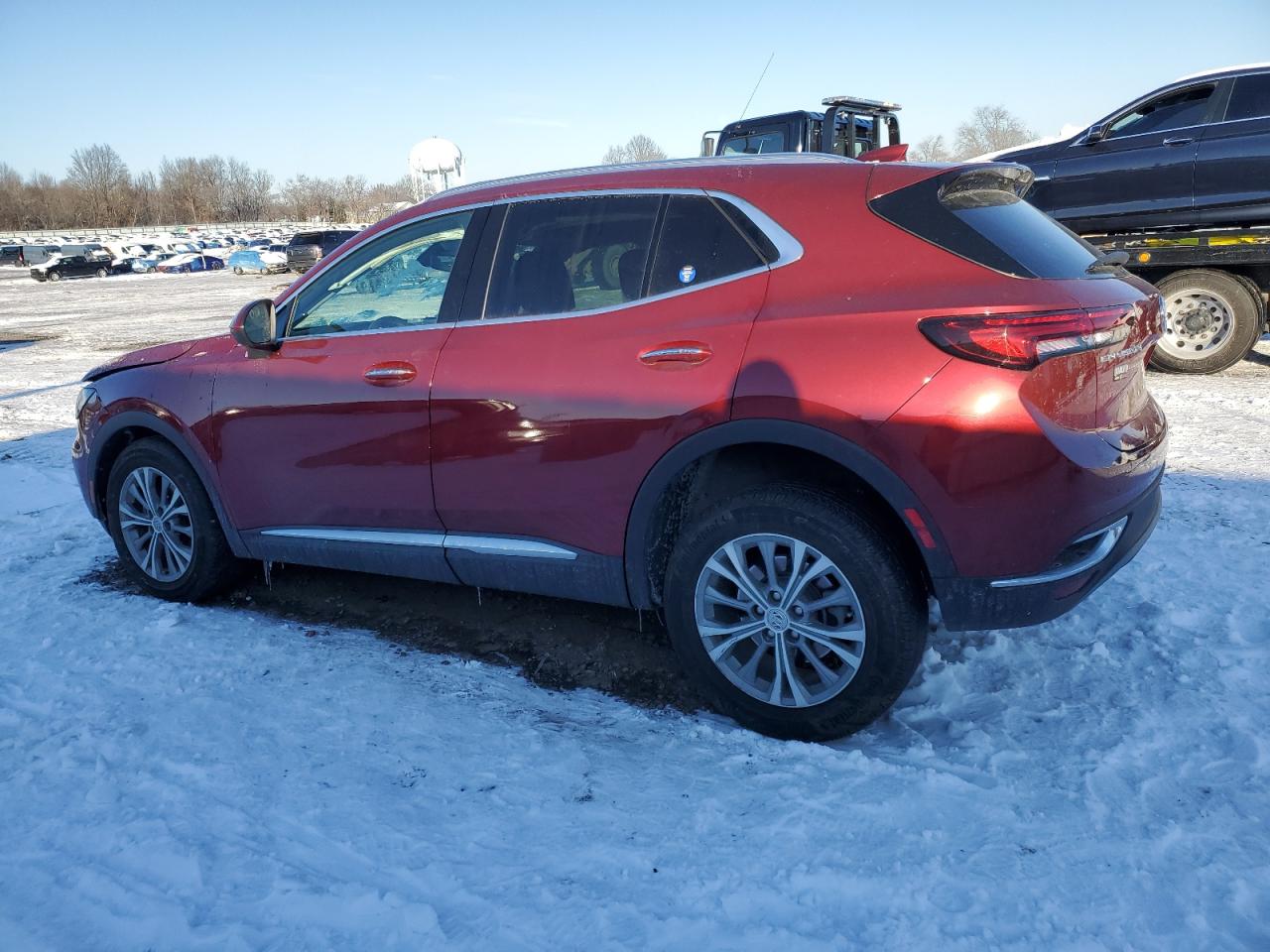 2022 Buick Envision VIN LRBAZLR4XND164615 Copart auction photo, front end damage thumbnail 2