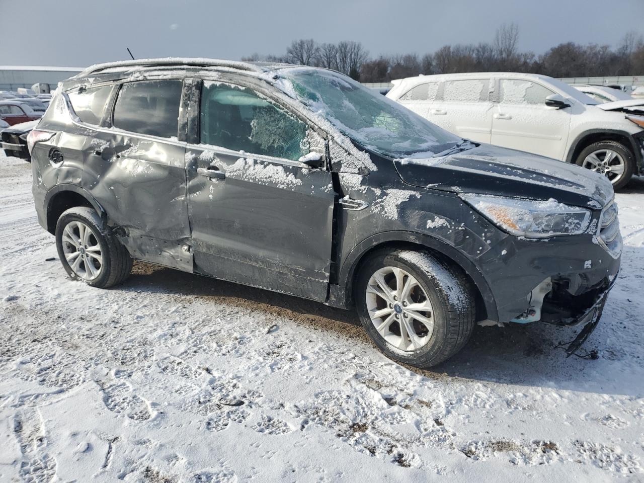 2018 Ford Escape VIN 1FMCU9GDXJUB41307 Copart auction photo, rollover damage thumbnail 4
