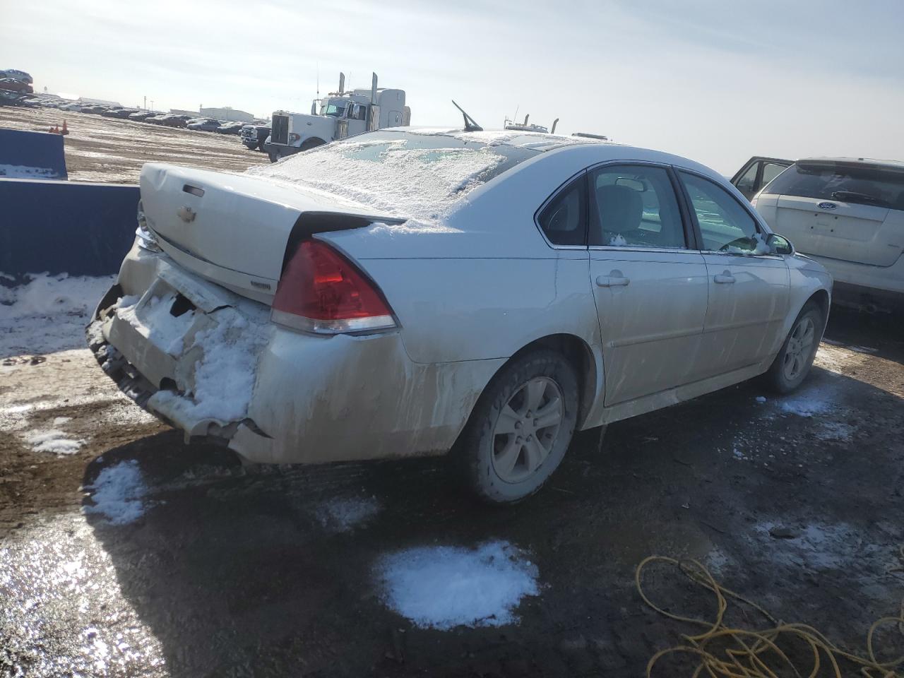 2015 Chevrolet Impala VIN 2G1WA5E39F1158284 Copart auction photo, rear end / front end damage thumbnail 3