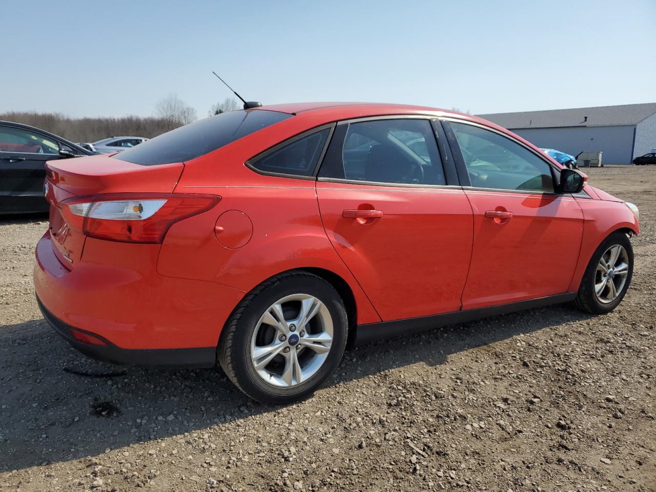 2014 Ford Focus VIN 1FADP3F29EL157822 Copart auction photo, front end / side damage thumbnail 3