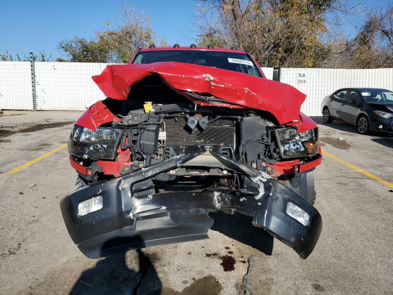2012 Dodge RAM VIN 3C6TD5DT8CG304610 Copart auction photo, front end damage thumbnail 5
