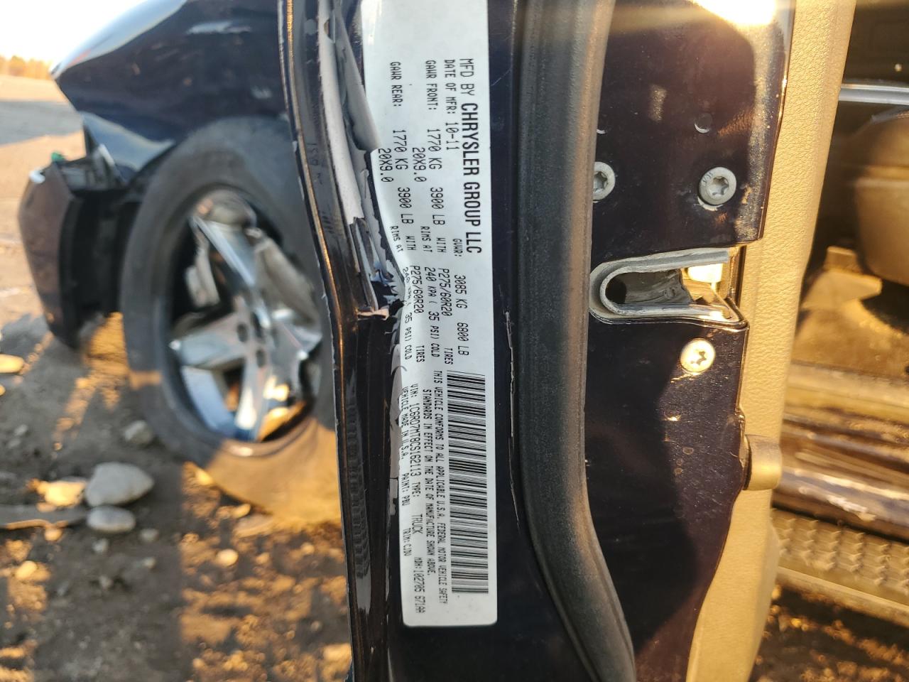 2012 Dodge RAM VIN 1C6RD7MT8CS162113 Copart auction photo, front end / side damage thumbnail 14