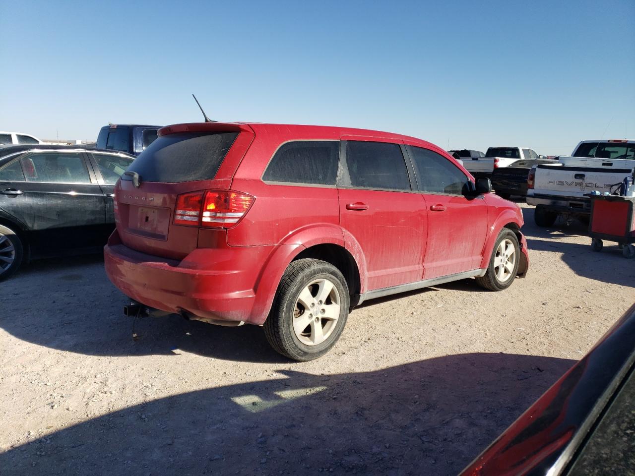 2013 Dodge Journey VIN 3C4PDCAB6DT610577 Copart auction photo, front end / side damage thumbnail 3