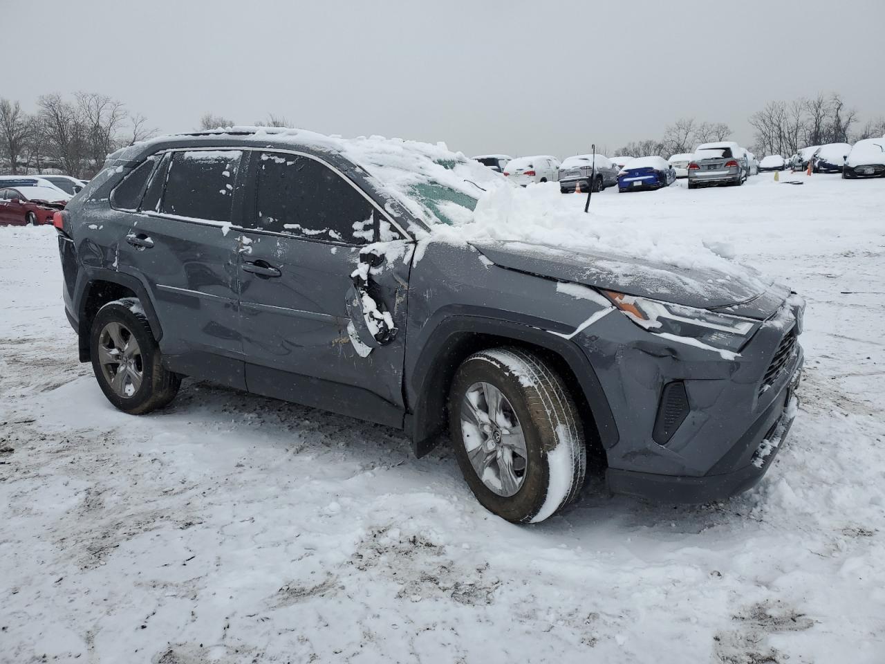 2022 Toyota RAV 4 VIN 2T3P1RFV4NC284448 Copart auction photo, all over / undercarriage damage thumbnail 4