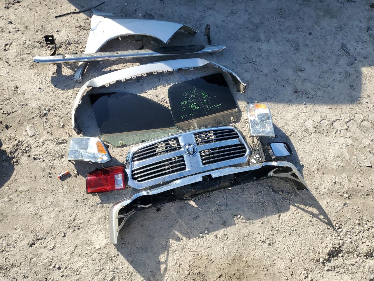 2017 RAM 1500 VIN 1C6RR7LTXHS555413 Copart auction photo, all over damage thumbnail 12